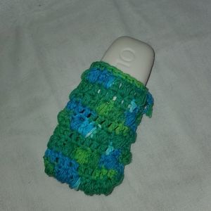 Soap Saver Bag Crochet Soap Bag, Handmade, Blue & Green